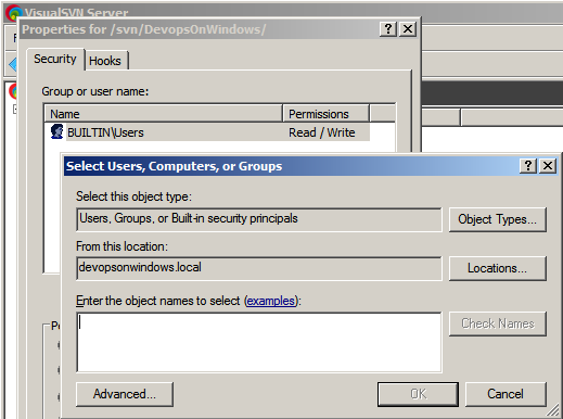 VisualSVN Server Active Directory integration