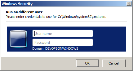 Enter Windows Credentials