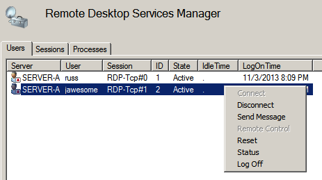 Remote Desktop Session Management